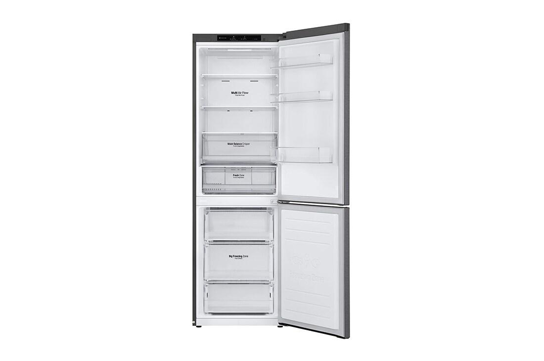 LG Ledusskapis | 1.86m | 341L | Tumši pelēks | E klase | DoorCooling | Total No Frost | GBB61DSJMN, GBB61DSJMN, thumbnail 2