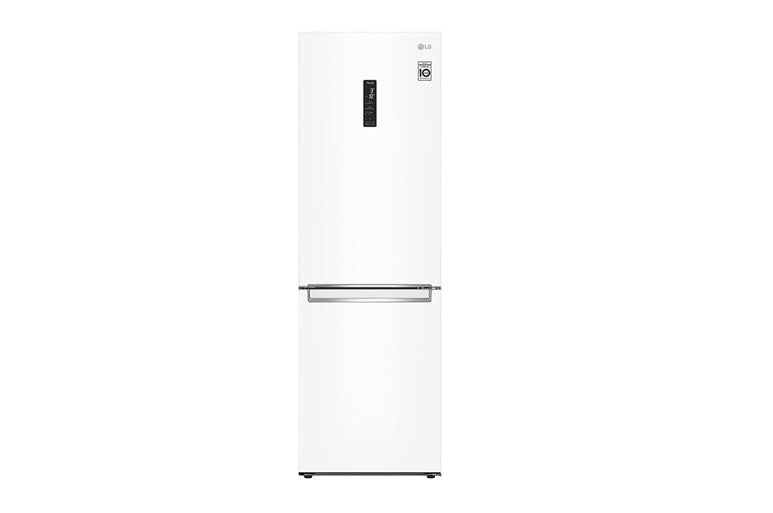 LG Ledusskapis | 1.86m | 341L | Balts | E klase | DoorCooling | Total No Frost | GBB61SWHMN, GBB61SWHMN