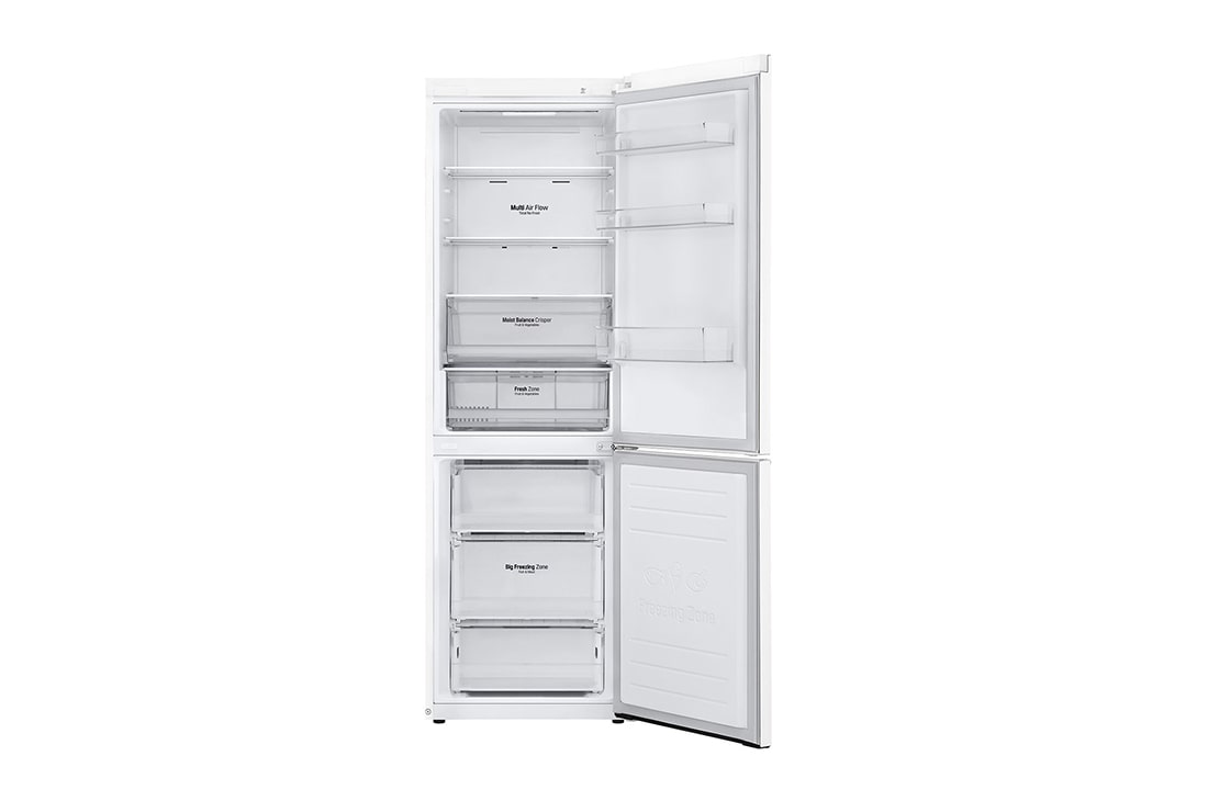 LG Ledusskapis | 1.86m | 341L | Balts | E klase | DoorCooling | Total No Frost | GBB61SWHMN, GBB61SWHMN, thumbnail 2