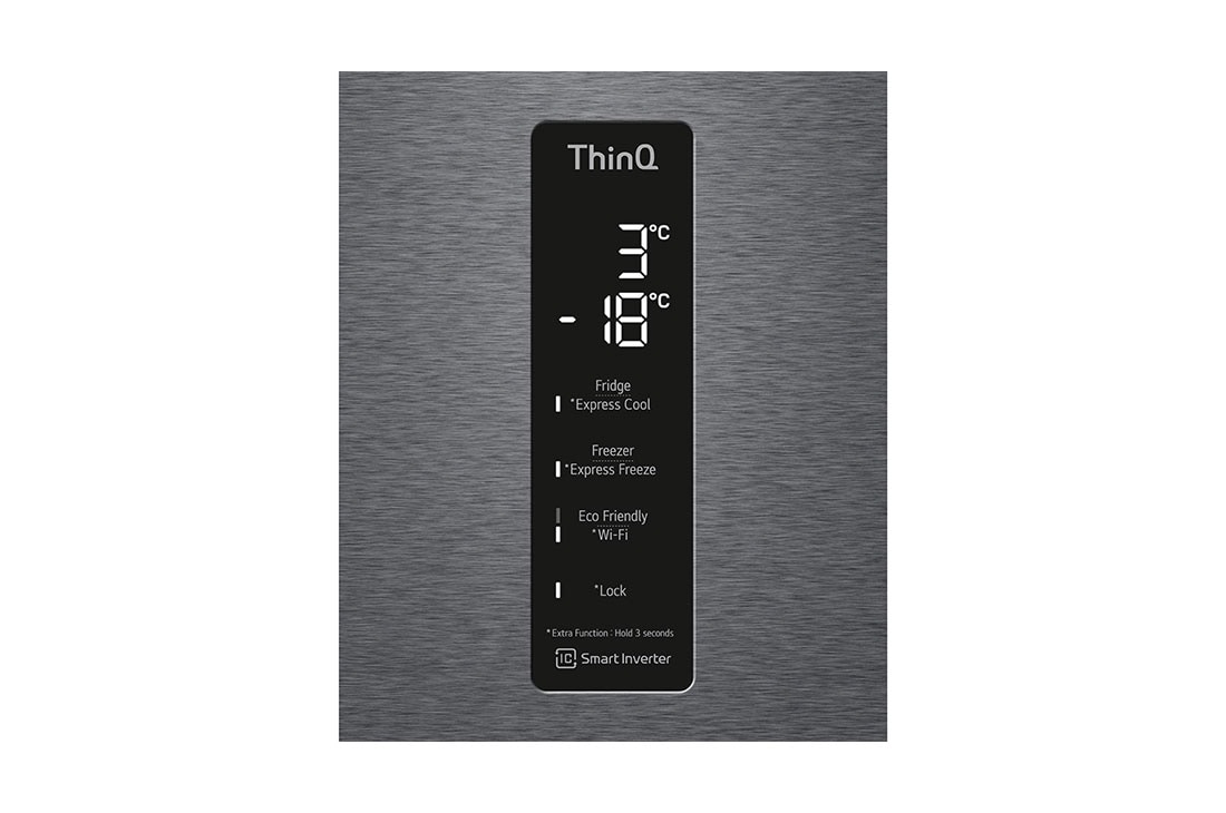 LG Ledusskapis | 1.86m | 341L | Tumši pelēks | E klase | DoorCooling | Total No Frost | GBB61DSHMN, GBB61DSHMN, thumbnail 9