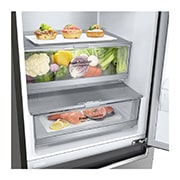 LG Ledusskapis | 2.03m | 384L | Pelēks | D klase | DoorCooling | Total No Frost | GBB72PZVGN, GBB72PZVGN, GBB72PZVGN, thumbnail 3