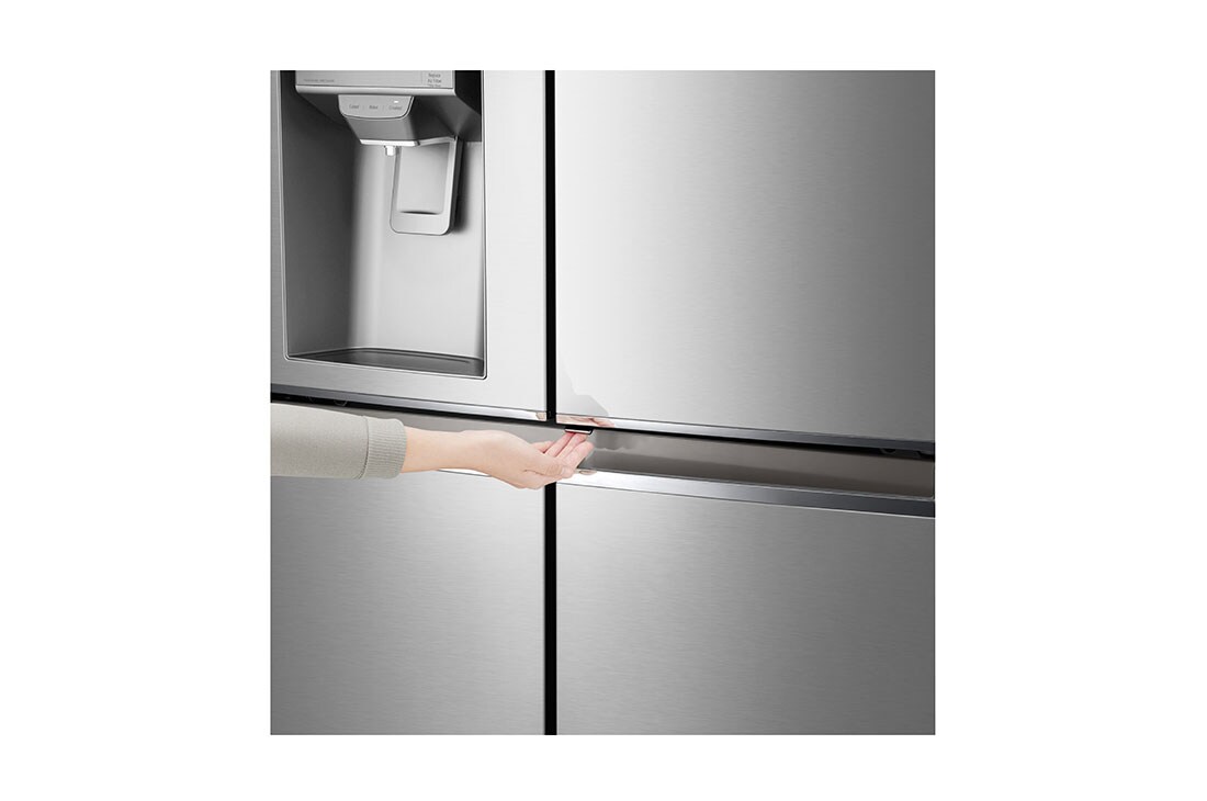 LG Side by side ledusskapis | 635L | augstums 1.79m | platums 91.3cm | Pelēks |F klase| WiFi | DoorCooling | Total No Frost | GMJ945NS9F, dozatora skats, GMJ945NS9F, thumbnail 5