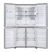 LG Side by side ledusskapis | 635L | augstums 1.79m | platums 91.3cm | Pelēks |F klase| WiFi | DoorCooling | Total No Frost | GMJ945NS9F, priekšējais labais skats, GMJ945NS9F, thumbnail 11