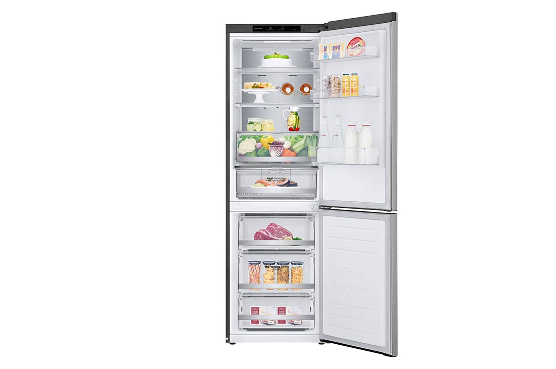 LG Ledusskapis | 1.86m | 341L | Pelēks | C klase | DoorCooling | Total No Frost | GBB71PZVCN1, GBB71PZVCN1, GBB71PZVCN1, thumbnail 2