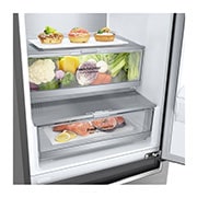LG Ledusskapis | 1.86m | 341L | Pelēks | C klase | DoorCooling | Total No Frost | GBB71PZVCN1, GBB71PZVCN1, GBB71PZVCN1, thumbnail 4