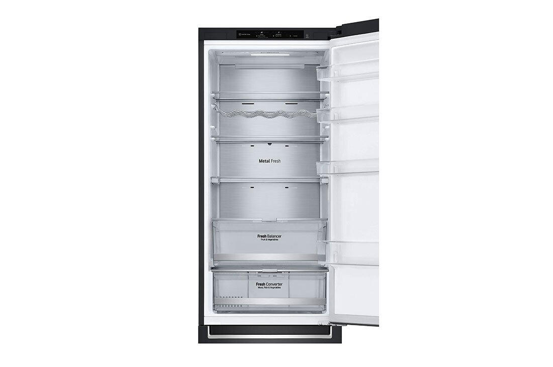 LG Ledusskapis | 2.03m | 384L | Melns | A klase | DoorCooling | Total No Frost | GBB92MCB2P, duct view, GBB92MCB2P, thumbnail 12