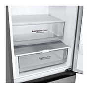 LG ledusskapis ar saldētavu apakšā | 2.03m | 387L | Sudraba | D klase | Fresh Converter™ | Vīna plaukts, Drawer without food, GBV3200DPY, thumbnail 8