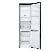 LG Ledusskapis | 2.03m | 384L | Melns| B klase | DoorCooling | Total No Frost | GBP62MCNBC, front open view , GBP62MCNBC, thumbnail 3