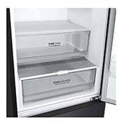LG Ledusskapis | 2.03m | 384L | Melns| B klase | DoorCooling | Total No Frost | GBP62MCNBC, drawer view, GBP62MCNBC, thumbnail 7