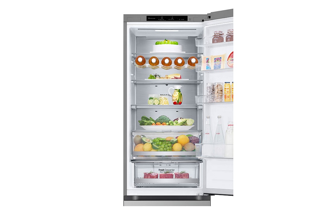 LG 7.sērijas ledusskapis, 387 l, augstums 203cm, Total No Frost, Top Drawer open door with food , GBV7280CPY, thumbnail 5