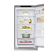 LG Ledusskapis | 1.86m | 344L | Sudraba | C klase | DoorCooling | Total No Frost | GBV31E0CPY, Duct Food view, GBV31E0CPY, thumbnail 8