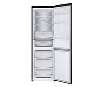 LG Ledusskapis | 1.86m | 344L | Melns | C klase | DoorCooling | Total No Frost | GBV7180CEV, front door open view, GBV7180CEV, thumbnail 3