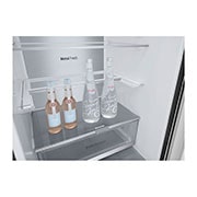 LG Ledusskapis | 1.86m | 344L | Melns | C klase | DoorCooling | Total No Frost | GBV7180CEV, inside view, GBV7180CEV, thumbnail 7