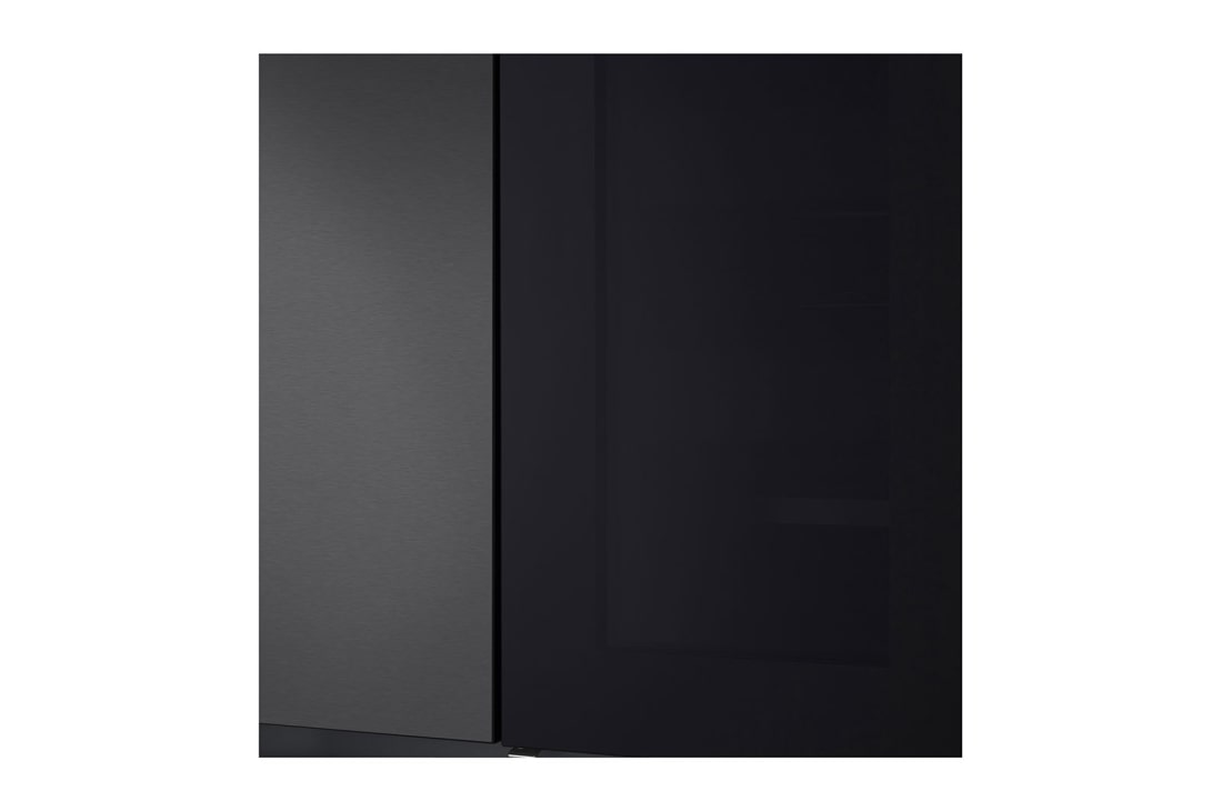 LG Side by side ledusskapis |InstaView Door-in-Door | 635L | augstums 1.79m | platums 91.3cm | Melns |E klase| WiFi | DoorCooling | Total No Frost | GSQV90MCAE, skats uz ledus veidotāju, GSQV90MCAE, thumbnail 8