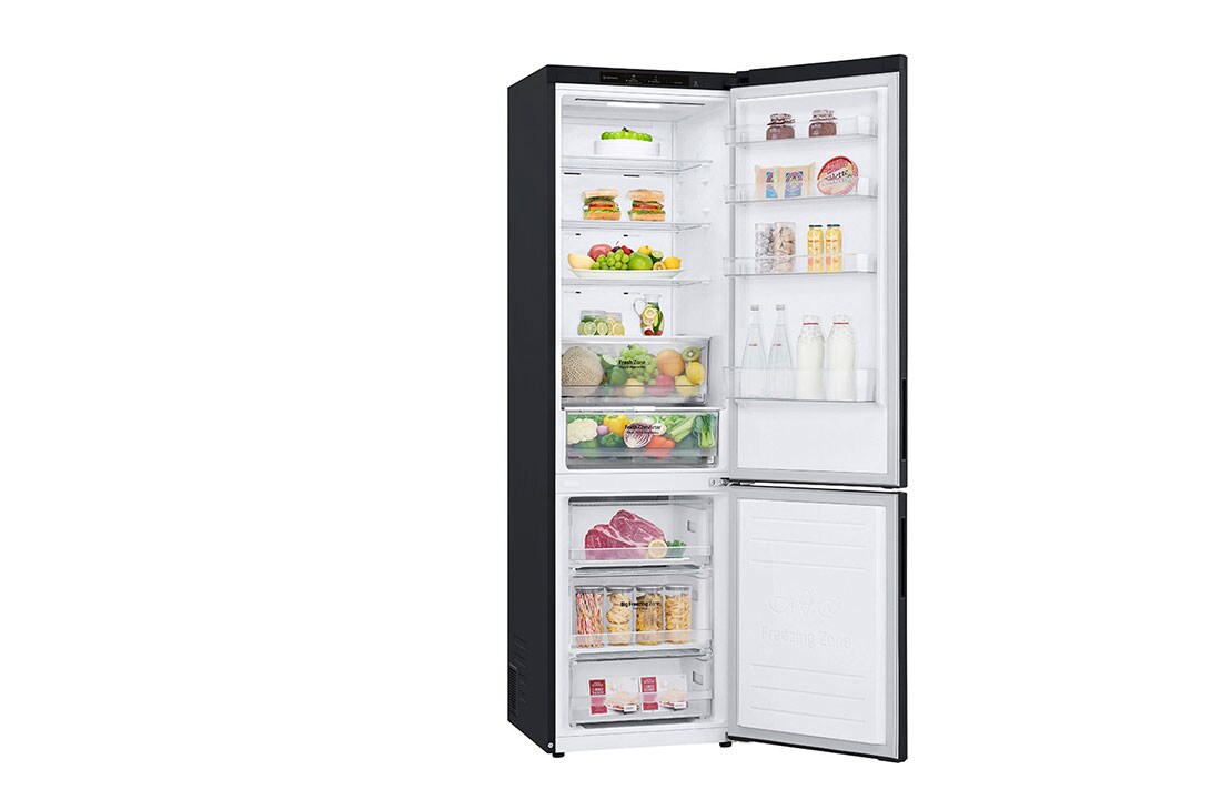 LG Ledusskapis | 2.03m | 384L | Melns | C klase | DoorCooling | Total No Frost | GBP62MCNCC1, Left Side Open Food, GBP62MCNCC1, thumbnail 12