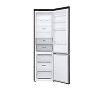 LG Ledusskapis | 2.03m | 384L | Melns | C klase | DoorCooling | Total No Frost | GBP62MCNCC1, Front view door Open, GBP62MCNCC1, thumbnail 3