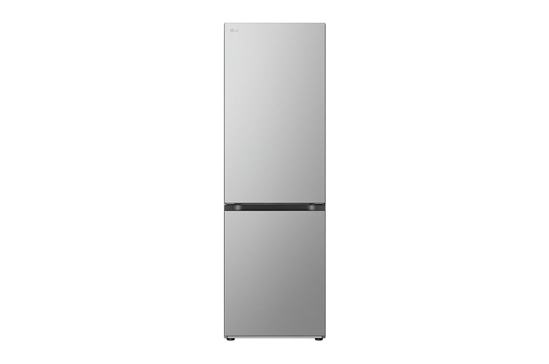 LG Ledusskapis | 1.86m | 344L | Sudraba | C klase | DoorCooling | Total No Frost | GBV5140CPY, Front view, GBV5140CPY