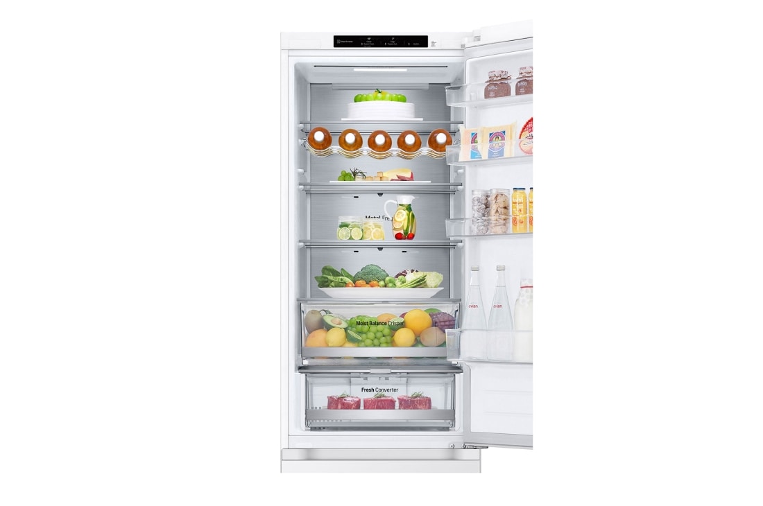 LG Ledusskapis | 2.03m | 387L | Balts | D klase | DoorCooling | Total No Frost | GBV5240DSW, Front open, GBV5240DSW, thumbnail 9