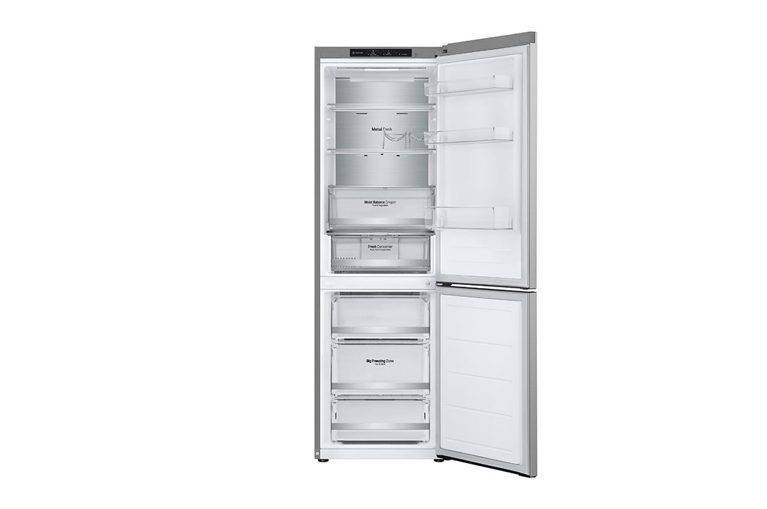 LG ledusskapis ar saldētavu apakšā | 1.86m | 344L | Sudraba | D klase | DoorCooling+™ | Fresh Converter™, Display , GBV5140DPY, thumbnail 9