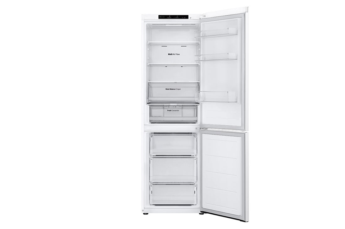 LG 3. sērijas ledusskapis, 344 l, augstums 186 cm, Total No Frost, Front all door open door without food , GBV3100DSW, thumbnail 3
