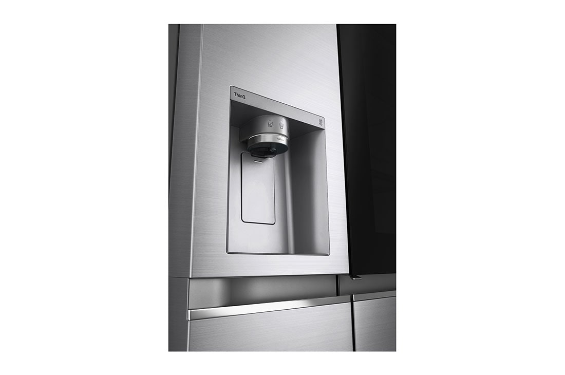 LG Side by side ledusskapis |InstaView Door-in-Door | 635L | augstums 1.79m | platums 91.3cm | Pelēks |E klase| WiFi | DoorCooling | Total No Frost | GSXV91PZAE, mazo lietu nodalījuma skats, GSXV91PZAE, thumbnail 9