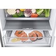 LG ledusskapis ar saldētavu apakšā | 1.86m | 344L | Sudraba | D klase | DoorCooling+™ | Fresh Converter™, Detial View , GBV7180DPY, thumbnail 6