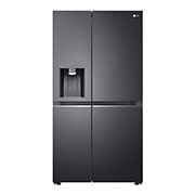 LG Side by side ledusskapis | 635L | augstums 1.79m | platums 91.3cm | Tumši pelēks |E klase| WiFi | DoorCooling | Total No Frost | GSLV71MCTE, Skats no priekÅ¡puses, GSLV71MCTE, thumbnail 1