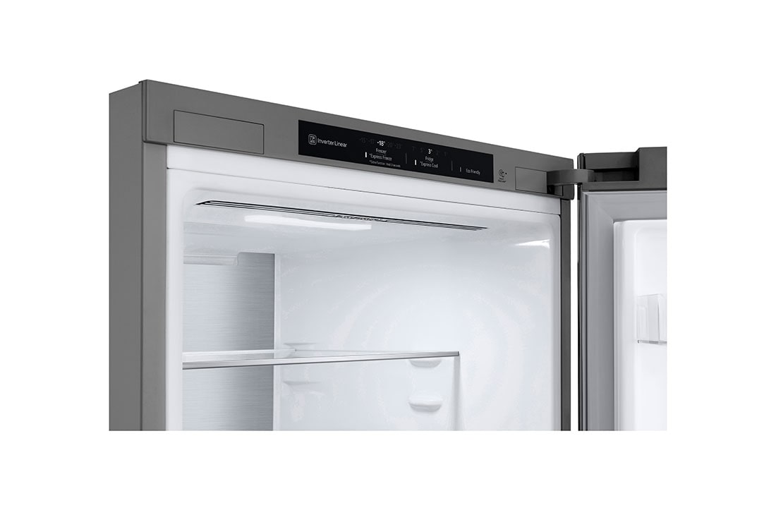 LG ledusskapis ar saldētavu apakšā | 2.03m | 387L | Sudraba | D klase | DoorCooling+™ | Fresh Converter™, Display , GBV7280DPY, thumbnail 8