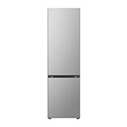LG ledusskapis ar saldētavu apakšā | 2.03m | 387L | Sudraba | D klase | DoorCooling+™ | Fresh Converter™, Front View, GBV7280DPY, thumbnail 1