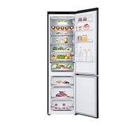 LG ledusskapis ar saldētavu apakšā | 2.03m | 387L | Melns | D klase | DoorCooling+™ | Fresh Converter™, GBV7280DEV , GBV7280DEV, thumbnail 2