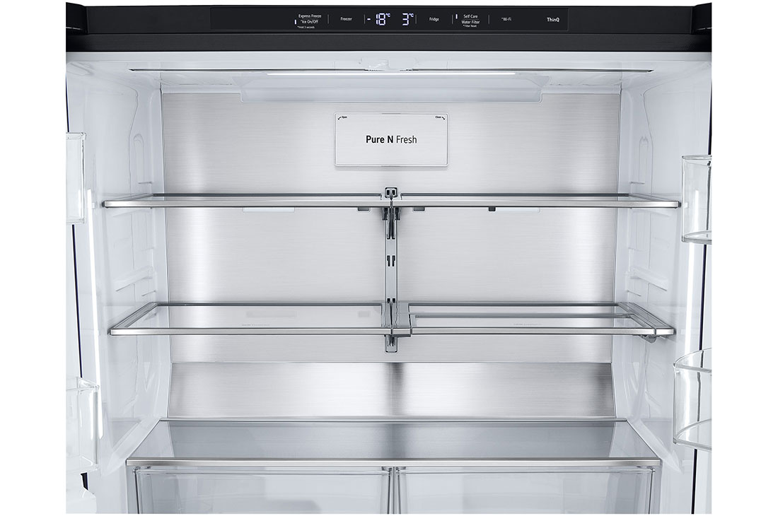 LG Side by side ledusskapis | InstaView | 638L | augstums 1.79m | platums 91.4cm | Melns |E klase| WiFi | DoorCooling | Total No Frost | GMG960EVJE, GMG960EVJE, GMG960EVJE, thumbnail 11