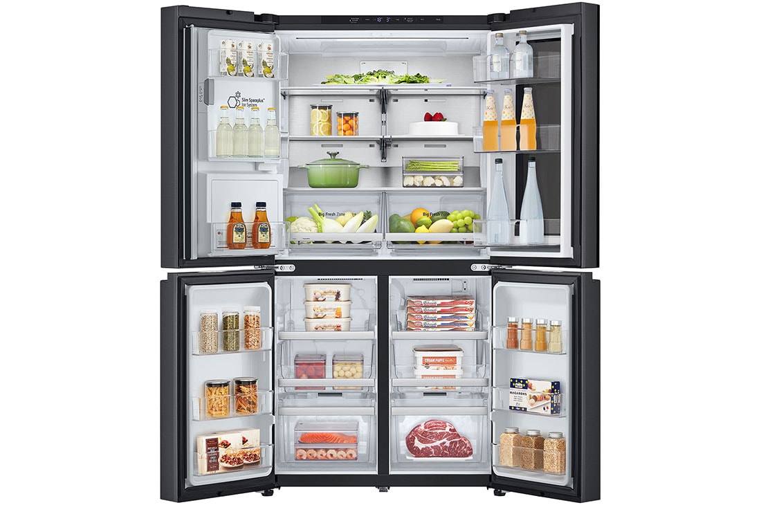 LG Side by side ledusskapis | InstaView | 638L | augstums 1.79m | platums 91.4cm | Melns |E klase| WiFi | DoorCooling | Total No Frost | GMG960EVJE, GMG960EVJE, GMG960EVJE, thumbnail 3