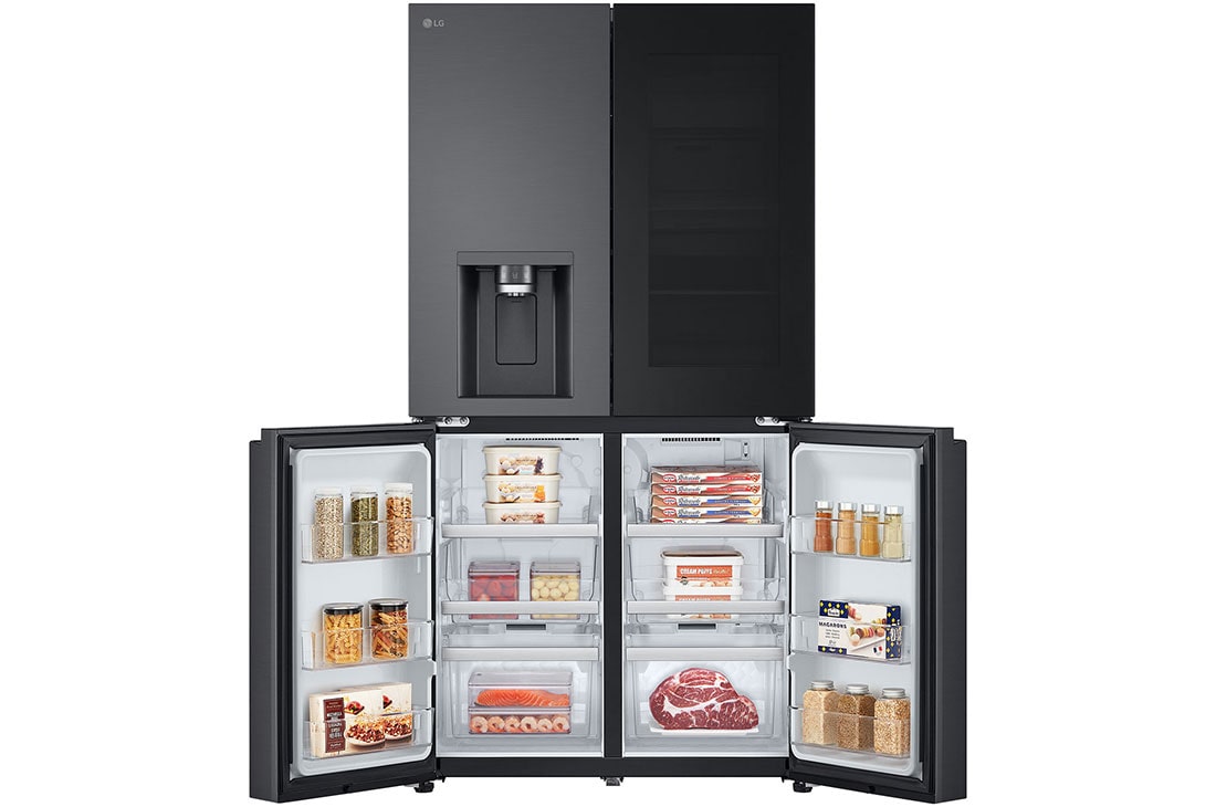 LG Side by side ledusskapis | InstaView | 638L | augstums 1.79m | platums 91.4cm | Melns |E klase| WiFi | DoorCooling | Total No Frost | GMG960EVJE, GMG960EVJE, GMG960EVJE, thumbnail 6