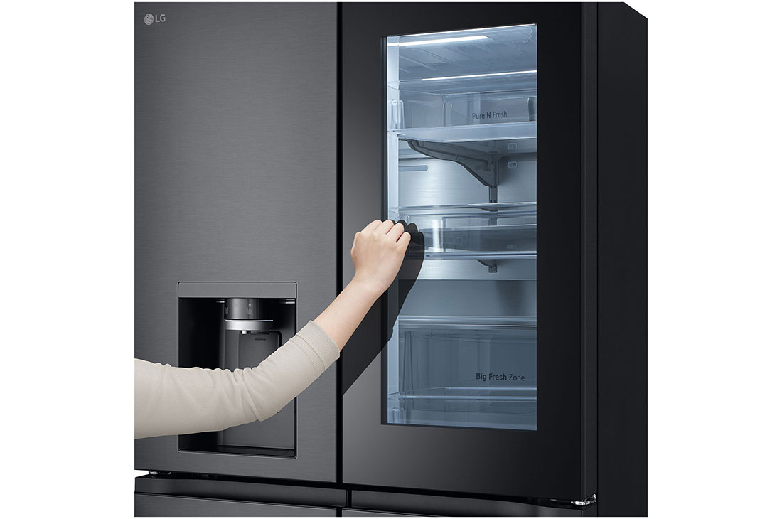 LG Side by side ledusskapis | InstaView | 638L | augstums 1.79m | platums 91.4cm | Melns |E klase| WiFi | DoorCooling | Total No Frost | GMG960EVJE, GMG960EVJE, GMG960EVJE, thumbnail 7