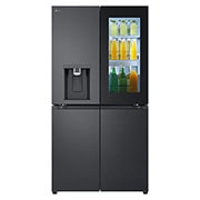 LG Side by side ledusskapis | InstaView | 638L | augstums 1.79m | platums 91.4cm | Melns |E klase| WiFi | DoorCooling | Total No Frost | GMG960EVJE, GMG960EVJE, GMG960EVJE, thumbnail 1