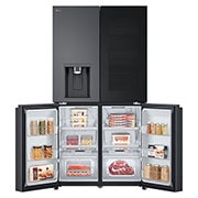 LG Side by side ledusskapis | InstaView | 638L | augstums 1.79m | platums 91.4cm | Melns |E klase| WiFi | DoorCooling | Total No Frost | GMG960EVJE, GMG960EVJE, GMG960EVJE, thumbnail 6