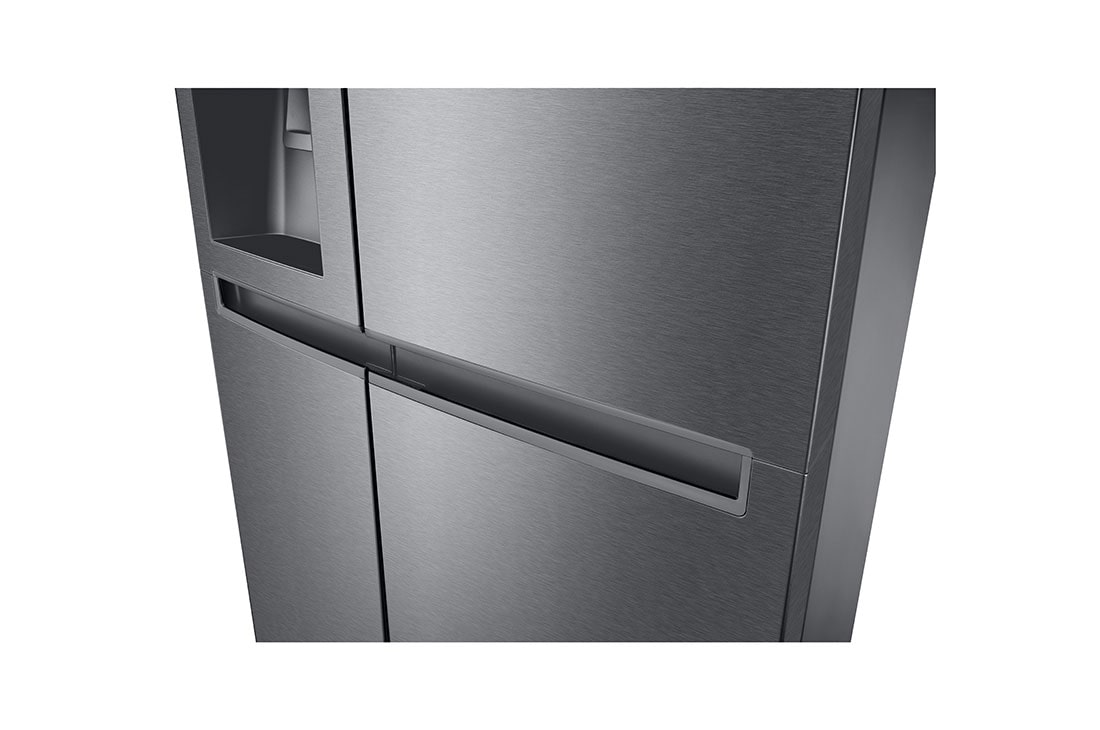 LG Side by side ledusskapis | 634L | augstums 1.79m | platums 91.3cm | Pelēks |F klase| WiFi | DoorCooling | Total No Frost | GSLV31MCXM, Detail view 2, GSLV31MCXM, thumbnail 5