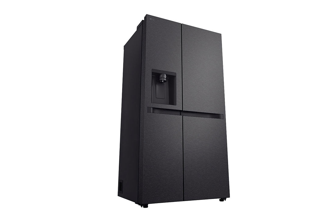 LG Side-by-Side ledusskapis | augstums 1.79m |  platums 91.4cm | 661L | Melns | E klase | Express Cool | Ledus un ūdens automāts   , left view, GSLC41EPPE, thumbnail 13