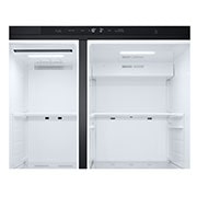 LG Side-by-Side ledusskapis | augstums 1.79m |  platums 91.4cm | 661L | Melns | E klase | Express Cool | Ledus un ūdens automāts   , freezer, GSLC41EPPE, thumbnail 8