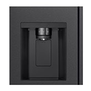 LG Side-by-Side ledusskapis | augstums 1.79m |  platums 91.4cm | 661L | Melns | E klase | Express Cool | Ledus un ūdens automāts   , dispenser, GSLC41EPPE, thumbnail 10