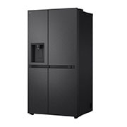 LG Side-by-Side ledusskapis | augstums 1.79m |  platums 91.4cm | 661L | Melns | E klase | Express Cool | Ledus un ūdens automāts   , left view, GSLC41EPPE, thumbnail 12