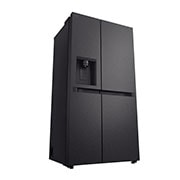 LG Side-by-Side ledusskapis | augstums 1.79m |  platums 91.4cm | 661L | Melns | E klase | Express Cool | Ledus un ūdens automāts   , left view, GSLC41EPPE, thumbnail 13