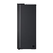 LG Side-by-Side ledusskapis | augstums 1.79m |  platums 91.4cm | 661L | Melns | E klase | Express Cool | Ledus un ūdens automāts   , side view, GSLC41EPPE, thumbnail 15