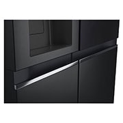 LG InstaView Side by side ledusskapis | 1.79m | 635L | Melns | E klase | Door Cooling | Fresh Balancer | GSGV81EPLL, handle view, GSGV81EPLL, thumbnail 10