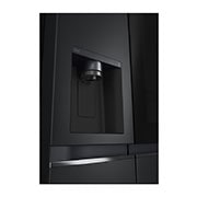 LG InstaView Side by side ledusskapis | 1.79m | 635L | Melns | E klase | Door Cooling | Fresh Balancer | GSGV81EPLL, dispenser left view, GSGV81EPLL, thumbnail 15