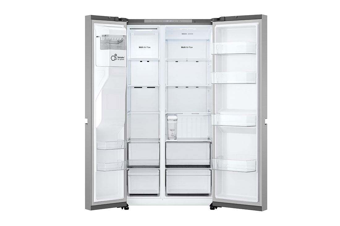 LG Side-by-Side ledusskapis | augstums 1.79m |  platums 91.5cm | 664L | Sudraba | E klase | Express Cool , Front Open, GSLC41PYPE, thumbnail 3