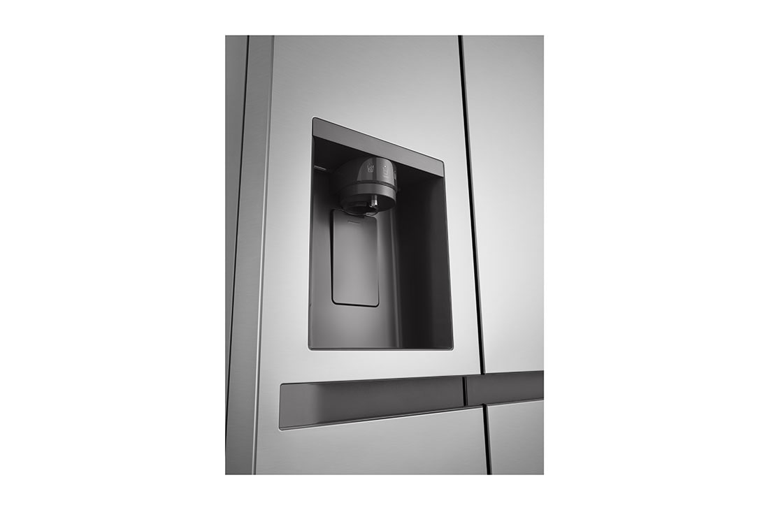 LG Side-by-Side ledusskapis | augstums 1.79m |  platums 91.5cm | 664L | Sudraba | E klase | Express Cool , Dispenser2, GSLC41PYPE, thumbnail 5