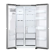 LG Side-by-Side ledusskapis | augstums 1.79m |  platums 91.5cm | 664L | Sudraba | E klase | Express Cool , Front Open, GSLC41PYPE, thumbnail 3