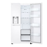 LG Side-by-Side ledusskapis | augstums 1.79m |  platums 92.2cm | 638L | Balta | E klase | Express Cool , Rokturis, GSLC40SWPE, thumbnail 4