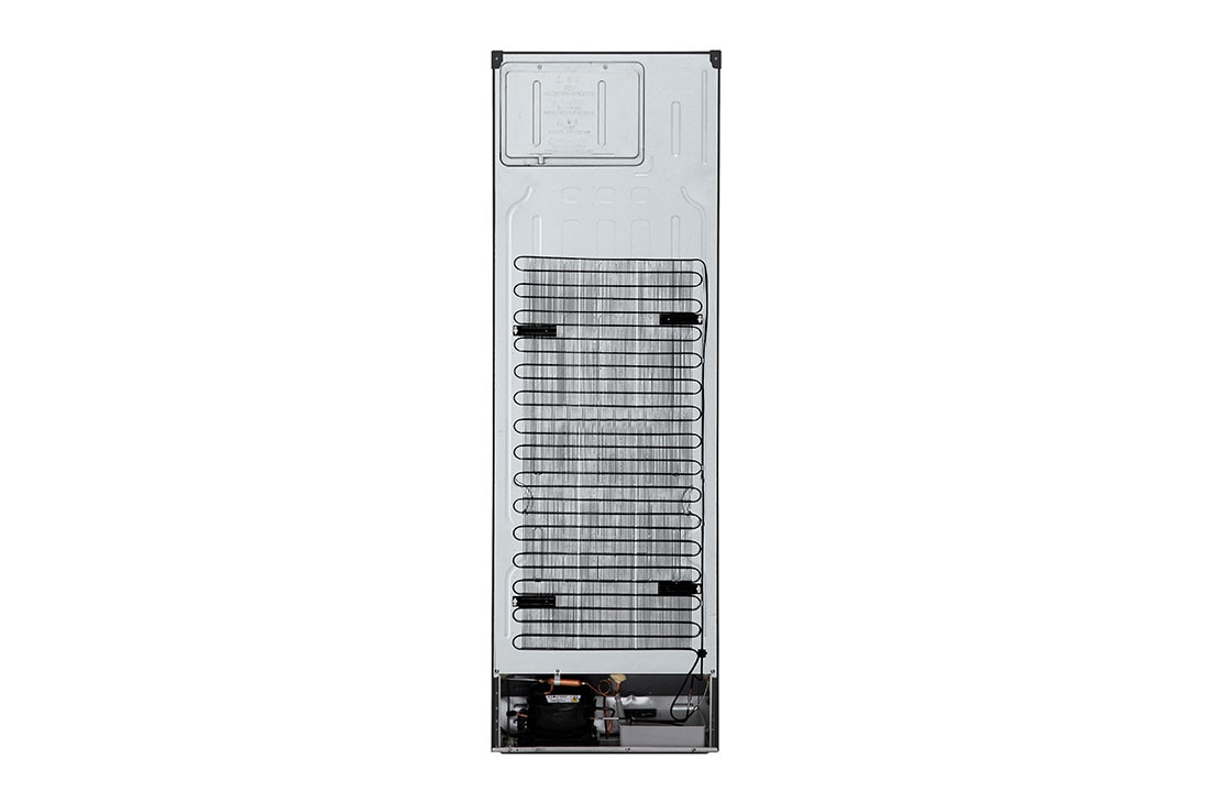LG ledusskapis ar saldētavu apakšā | 1.86m | 344L | Melns | E klase | DoorCooling+™ | Fresh Converter™, Back view, GBV3100EEP, thumbnail 16